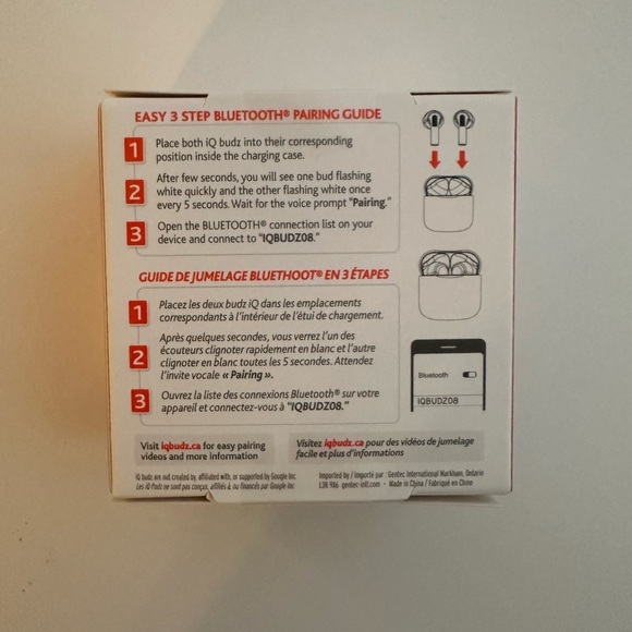 Nwt TRUE WIRELESS EARBUDS Micro Size Big Sound - Picture 3 of 6